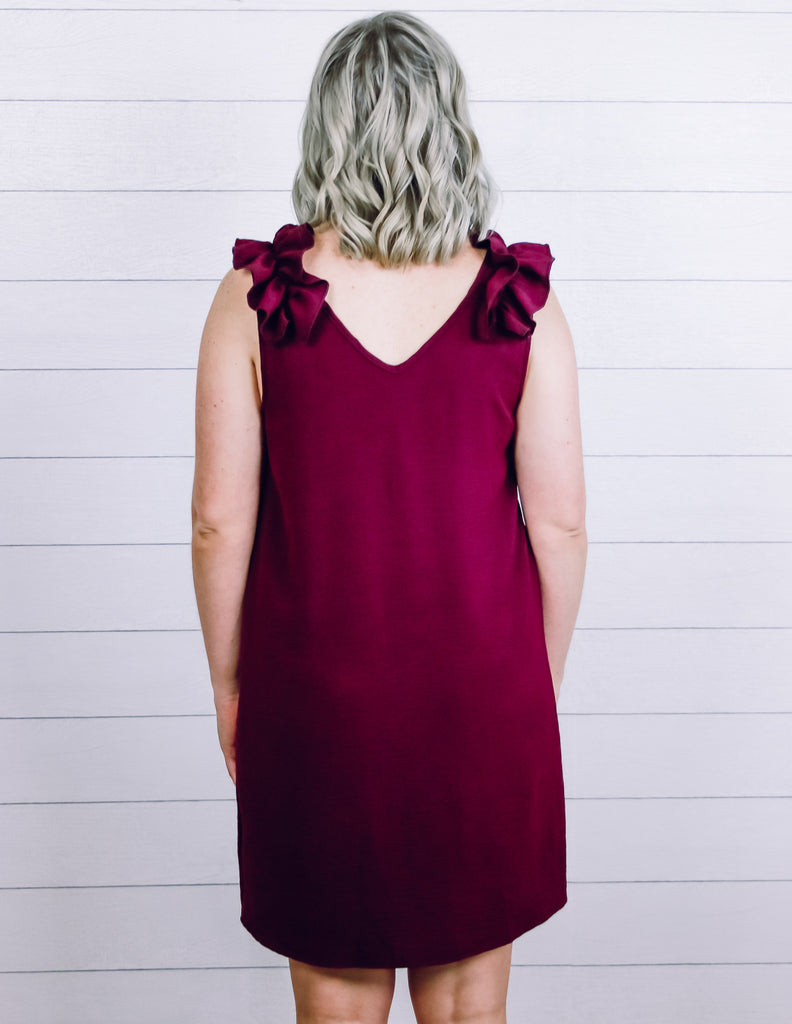 Jane - Maroon Dress